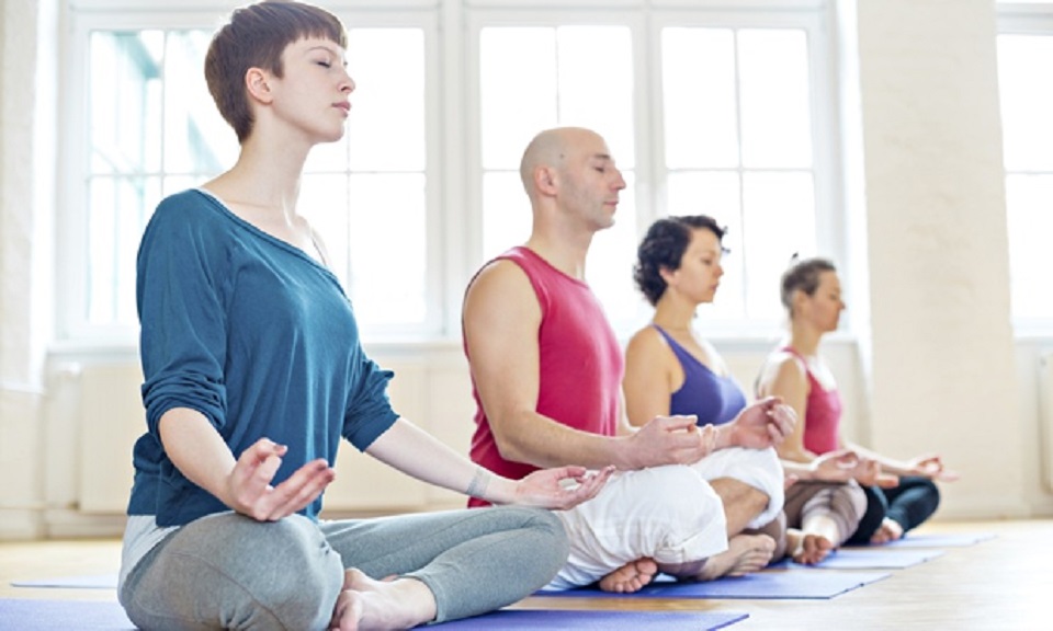 a meditation class in mindfulness